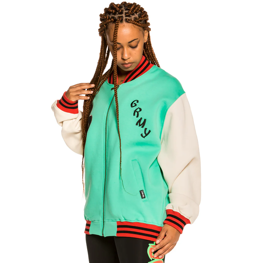 Sudadera Unisex Grimey "Destroy All Fear" Zip Crewneck - Green | Fall 21 - Image 3